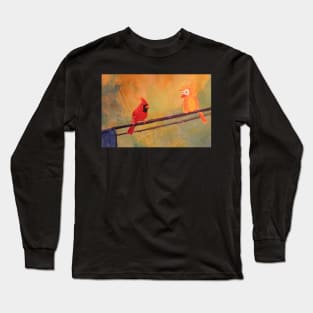 Two Birds on a Wire Long Sleeve T-Shirt